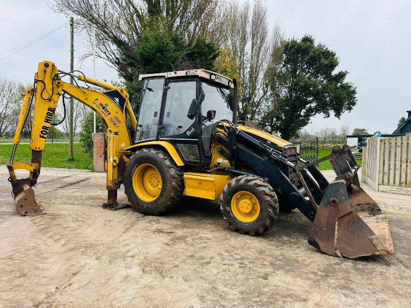 CATERPILLAR 428C 4WD BACKHOE DIGGER *5663 HOURS* C/W EXTENDING DIG *VIDEO*