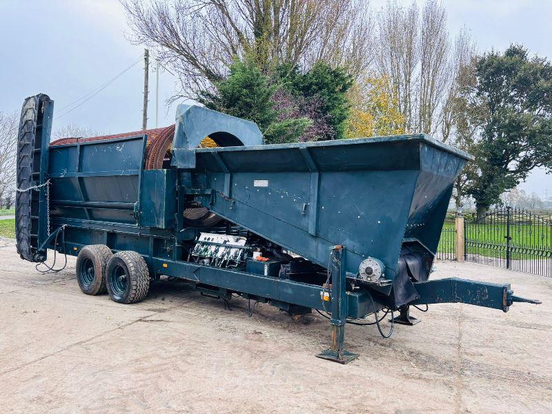 FARWICK 4740 TROMMEL C/W CONVAYOR BELT SYSTEM & KUBOTA 6 CYLINDER ENGINE *VIDEO*