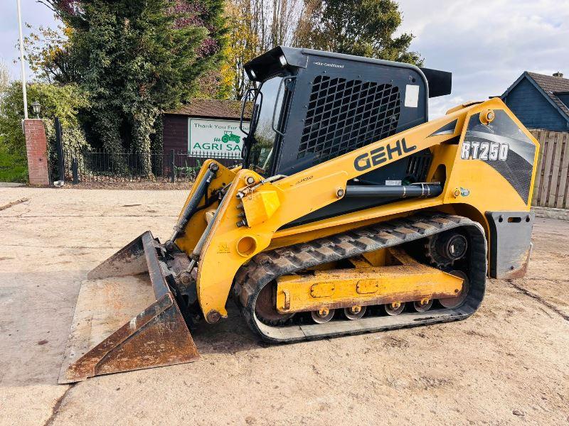 GEHL RT250 TRACKED SKIDSTEER *HIGH FLOW, ONLY 1895 HOURS, YEAR 2017* C/W BUCKET *VIDEO*