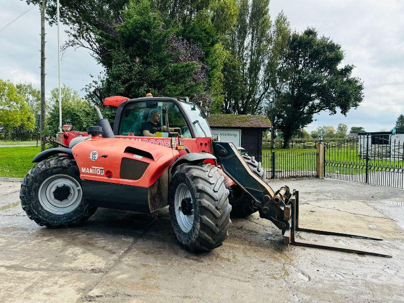 MANITOU MLT634-120 4WD TELEHANDLER *AG-SPEC* C/W PICK UP HITCH *VIDEO*