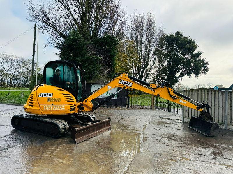 JCB 8065 TRACKED EXCAVATOR *ZERO SWING, YEAR 2013* C/W QUICK HITCH *VIDEO*