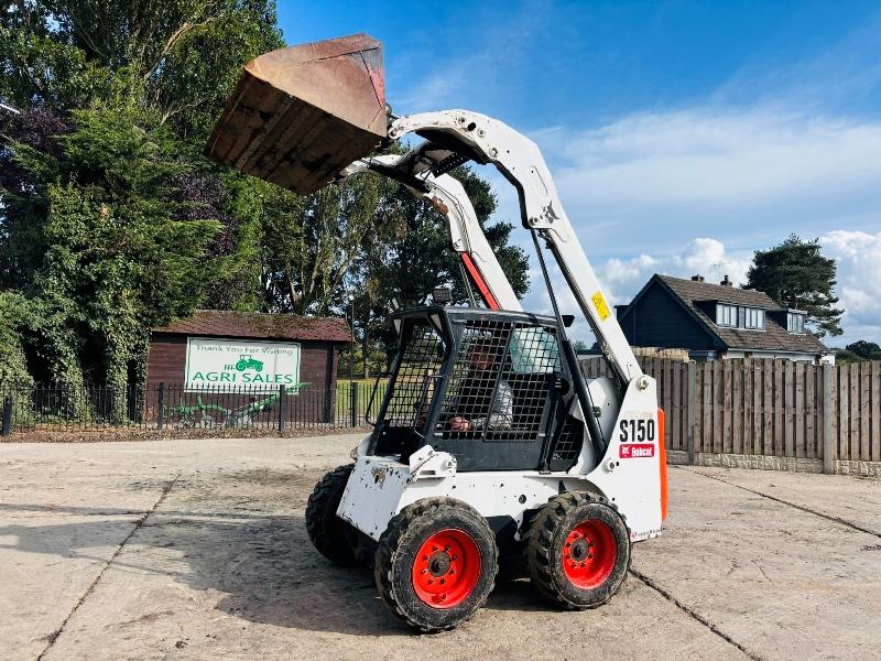 BOBCAT S150 SKIDSTEER *YEAR 2008* C/W BUCKET *VIDEO*