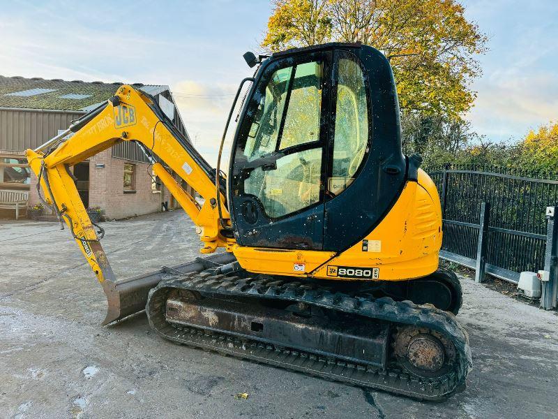 JCB 8080 TRACKED EXCAVATOR *ZERO SWING* TRACK MOTOR LEAKING *VIDEO*