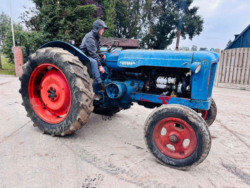 FORDSON POWER MAJOR TRACTOR *ENGINE SMOKES, STILL RUNS & DRIVE* VIDEO*