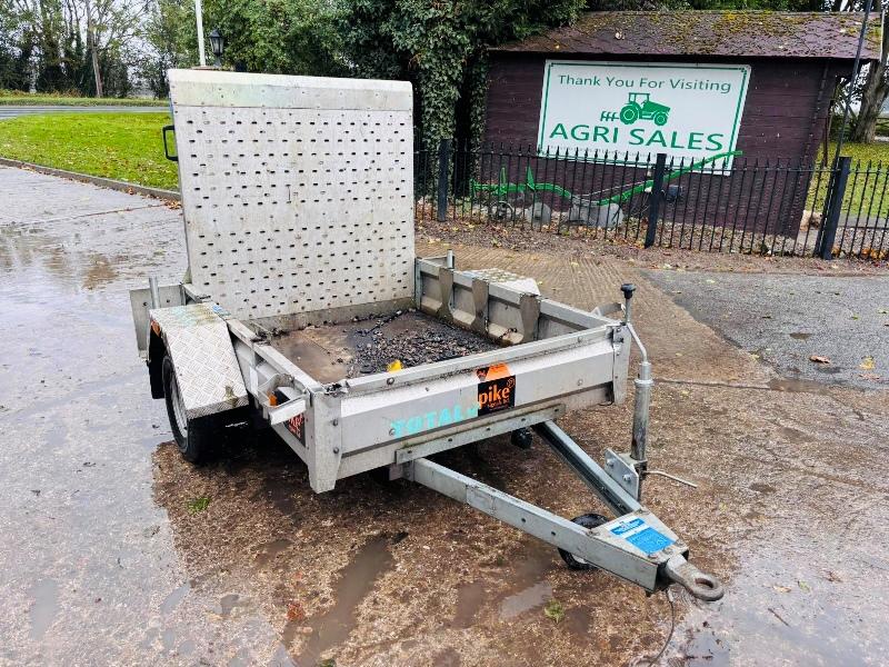 SINGLE AXLE PLANT TRAILER C/W REAR LOADING RAMP *VIDEO*