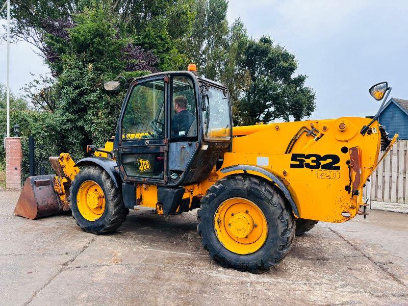 JCB 532-120 4WD TELEHANDLER 12 METER REACH C/W BUCKET & PALLET TINES *VIDEO*