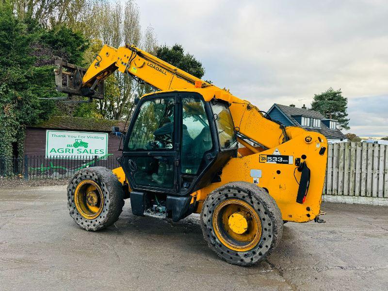 JCB 533-105 4WD TELEHANDLER *10.5 METER REACH* C/W PALLET TINES *VIDEO*