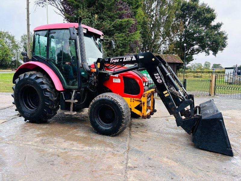 ZETOR 644T 4WD TRACTOR C/W TRAC LIFT FRONT LOADER & BUCKET *VIDEO*