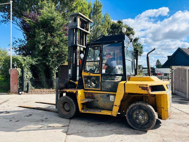 CATERPILLAR DP70 DIESEL FORKLIFT C/W PALLET TINES *VIDEO*