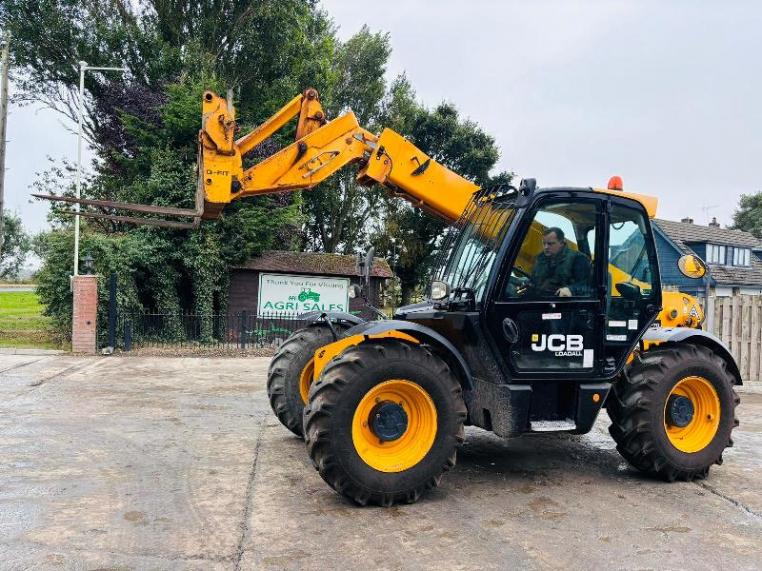 JCB 531-70 4WD TELEHANDLER * YEAR 2018, 3604 HOURS* C/W PALLET TINES *VIDEO*