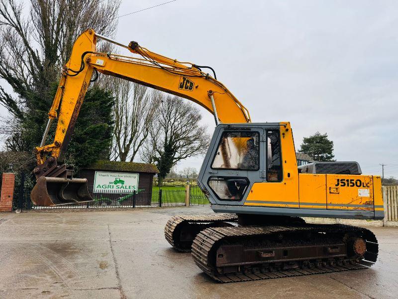 JCB JS150 TRACKED EXCAVATOR C/W QUICK HITCH & BUCKET *VIDEO*