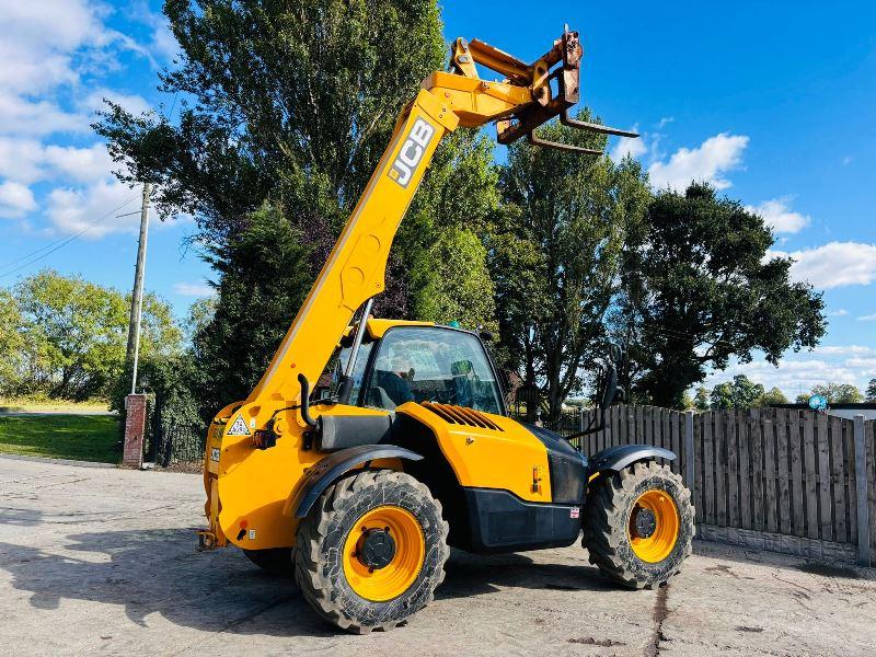 JCB 531-70 4WD TELEHANDLER * YEAR 2018, 1011 HOURS* C/W PALLET TINES *VIDEO*