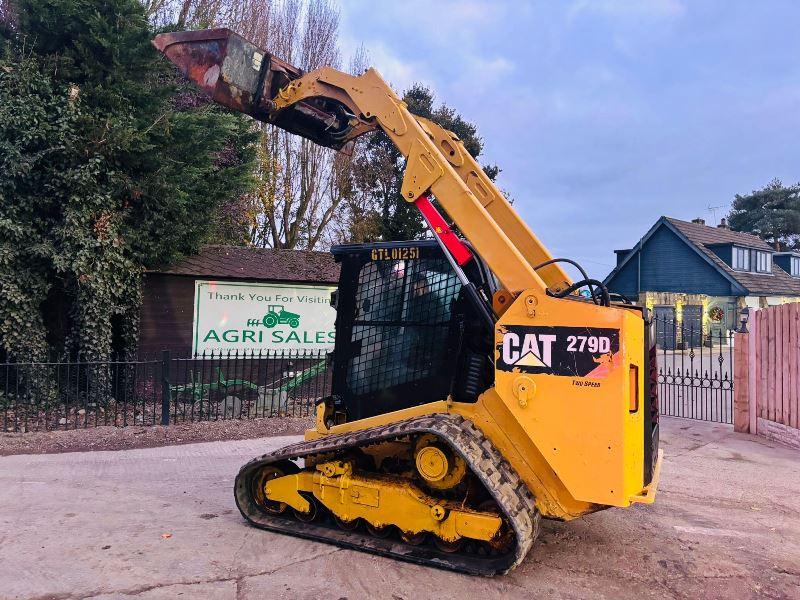 CATERPILLAR 279D TRACKED SKIDSTEER *YEAR 2017* C/W BUCKET *VIDEO*