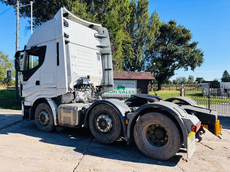 IVECO  ECOSTRALLIS 460ES 6X2 TRACTOR UNIT *YEAR 2014, IN TEST* C/W MID LIFT *VIDEO*