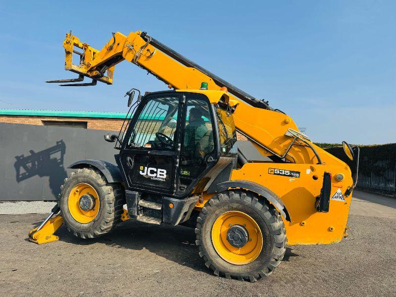 JCB 535-125 HIGH VIS TELEHANDLER *YEAR 2017*C/W PALLET TINES*VIDEO*