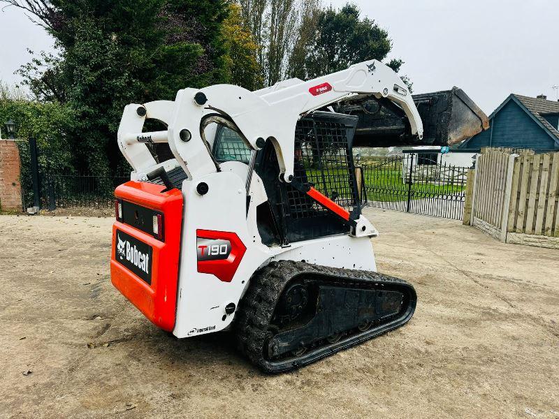 BOBCAT T190 TRACKED SKIDSTEER C/W BUCKET *VIDEO*