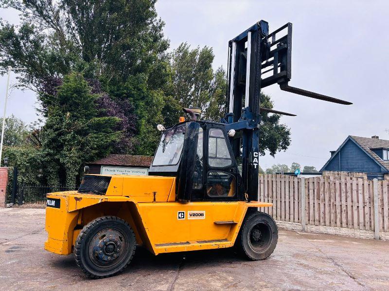 CATERPILLAR VB200B DIESEL FORKLIFT C/W SIDE SHIFT & TINE POSITIONING *VIDEO*