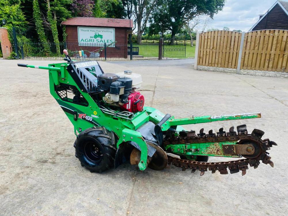 VERMEER RTX100 WALK BEHIND TRENCHER *YEAR 2015 , ONLY 416 HOURS* C/W ...