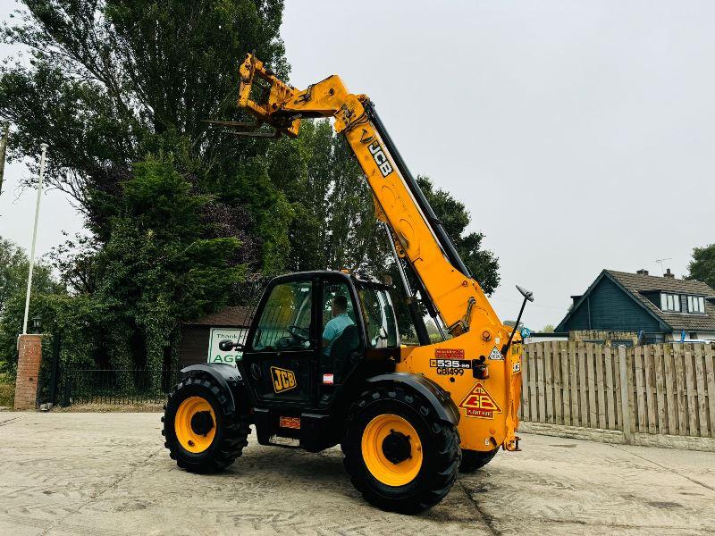 JCB 535-95 4WD TELEHANDLER C/W JOYSTICK CONTROL & PALLET TINES *VIDEO*