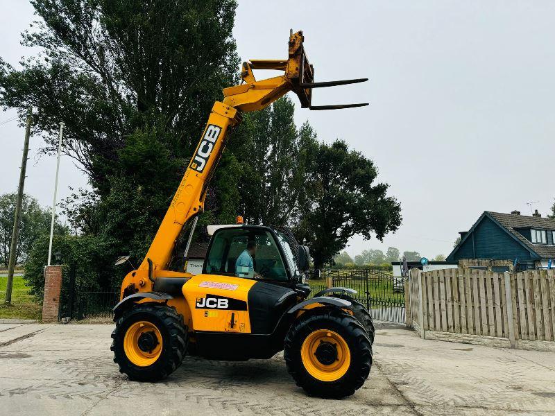 JCB 531-70 4WD TELEHANDLER * YEAR 2012, ONLY 3781 HOURS* C/W PALLET TINES *VIDEO*