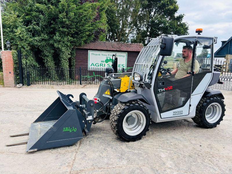 WACKER NEUSON TH412 4WD TELEHANDLER *ONLY 18 HOURS* C/W TINES & BUCKET *VIDEO*