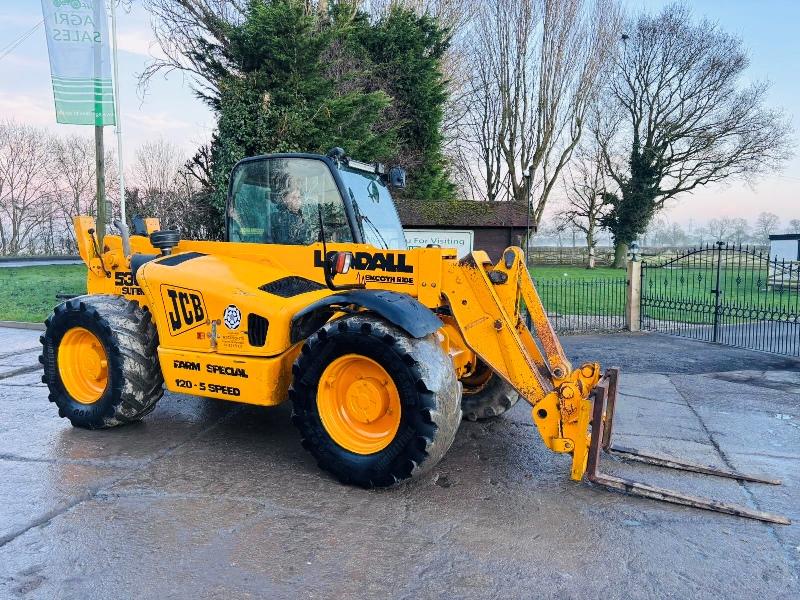 JCB 530-70 FARM SPECIAL 4WD TELEHANDLER C/W PALLET TINES *VIDEO*