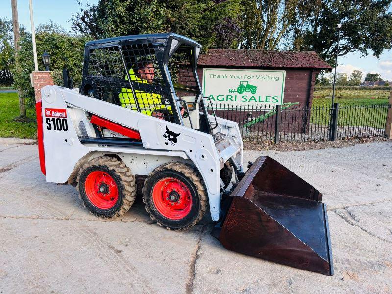 BOBCAT S100 SKIDSTEER *YEAR 2014, 1510 HOURS* C/W BUCKET *VIDEO*