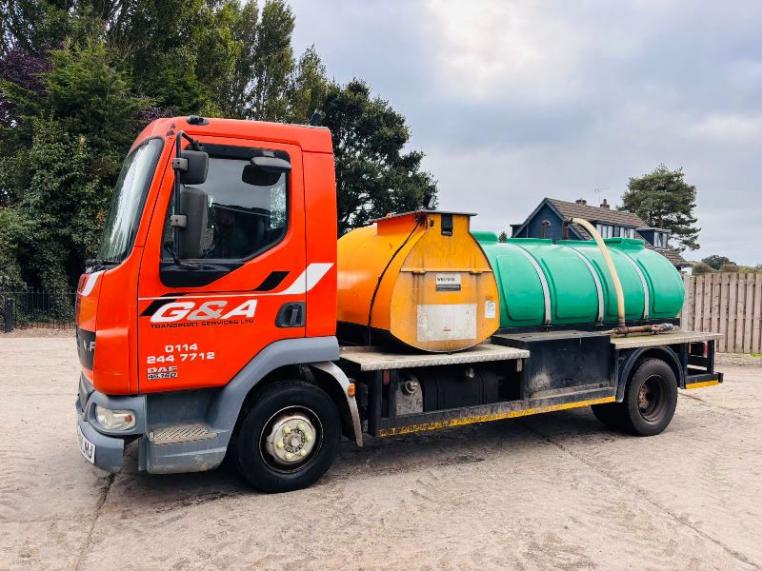 DAF LF45.106 08E 4X2 LORRY C/W FUEL BOWSER, WATER TANK & TRANSFER PUMP *VIDEO*