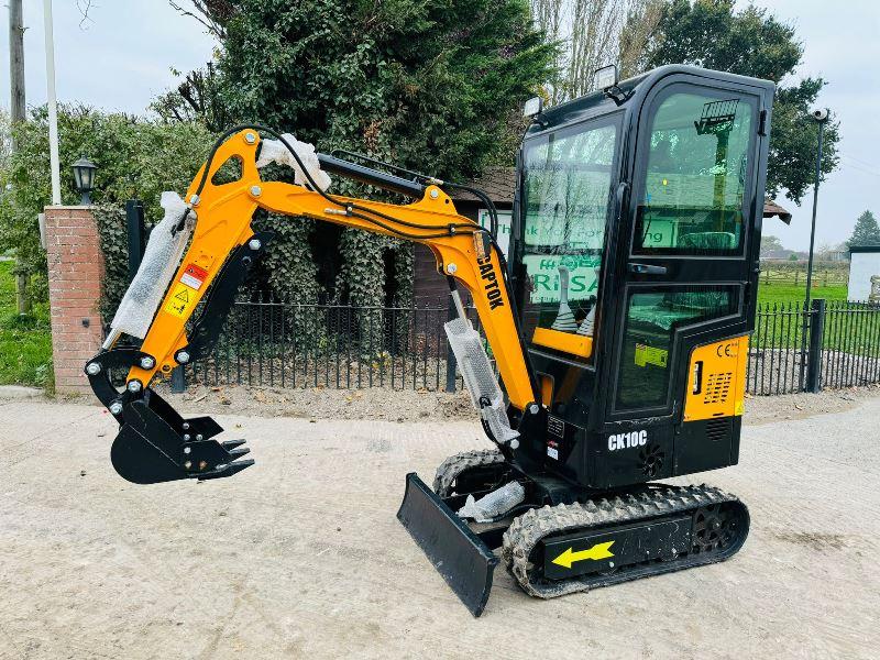 UNUSED CAPTOK CK10C TRACKED EXCAVATOR *YEAR 2024* C/W BUCKET 