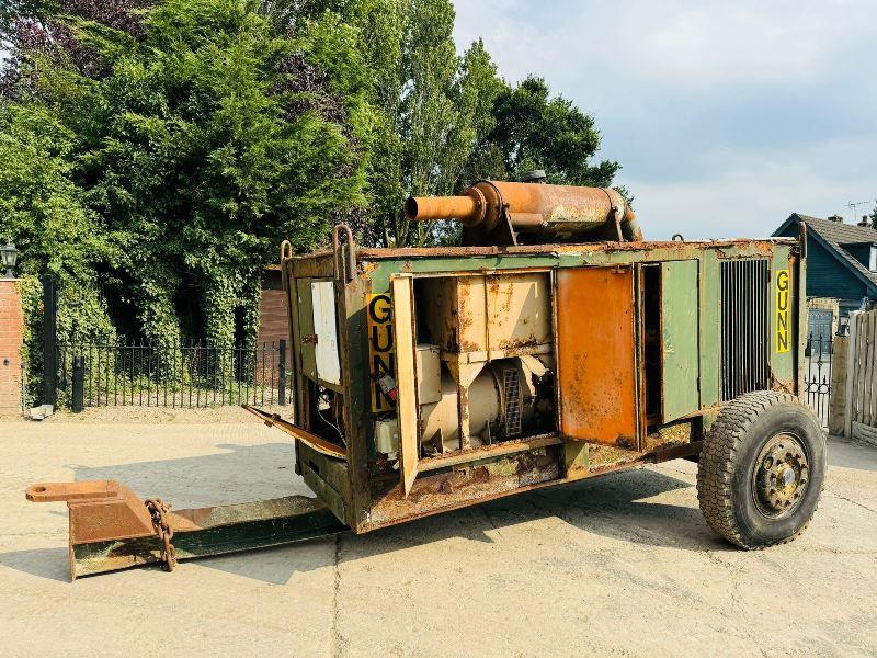 STAMFORD 300KVA SINGLE AXLE TOWABLE GENERATOR C/W CUMMINS ENGINE 