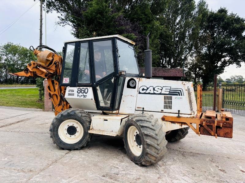 CASE 860 TURBO 4WD PIPE LAYER C/W VIBRATING PLOW & FRONT WEIGHTS *VIDEO*