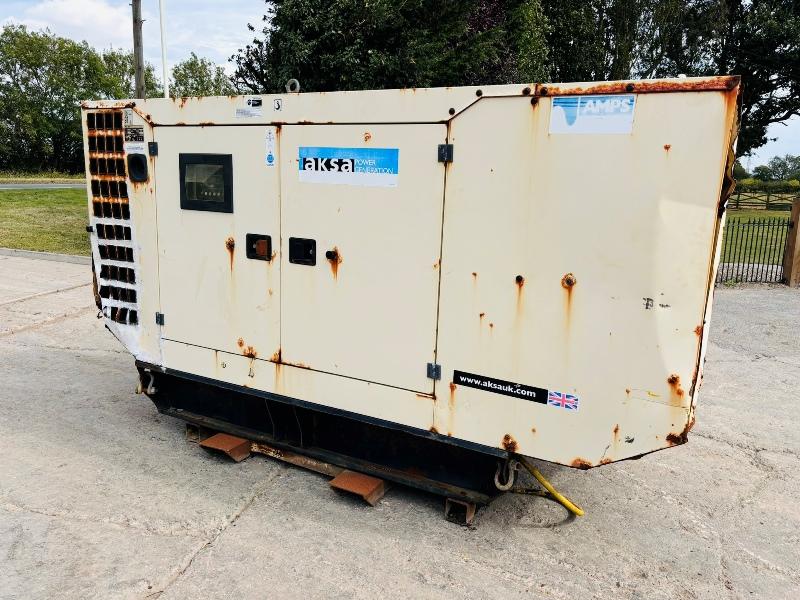 AKSA AJD110 110KVA GENERATOR *YEAR 2014* C/W JOHN DEER ENGINE 