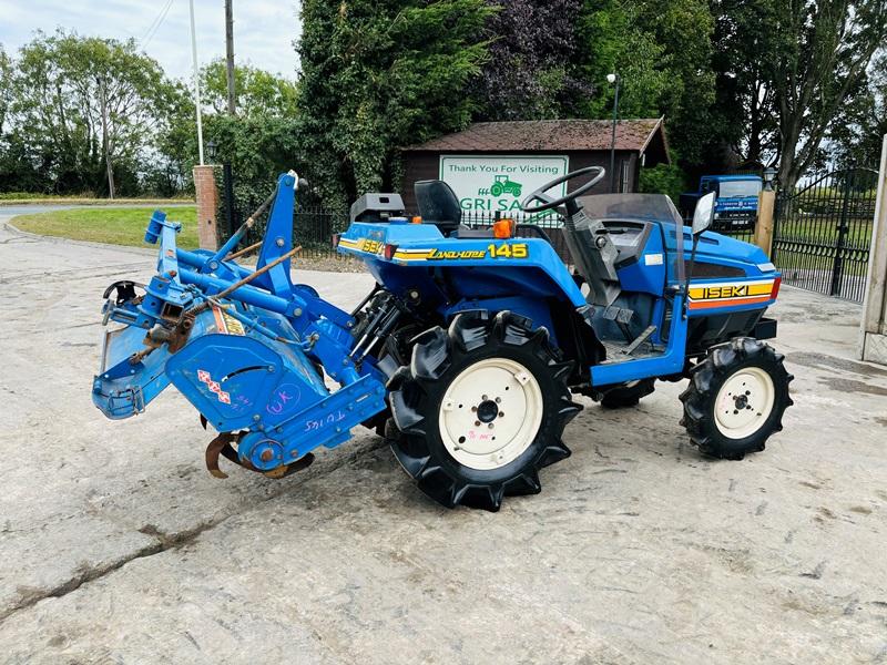 ISEKI LANDHOPE 145 4WD TRACTOR *ONLY 825 HOURS* C/W ROTOVATOR *VIDEO*