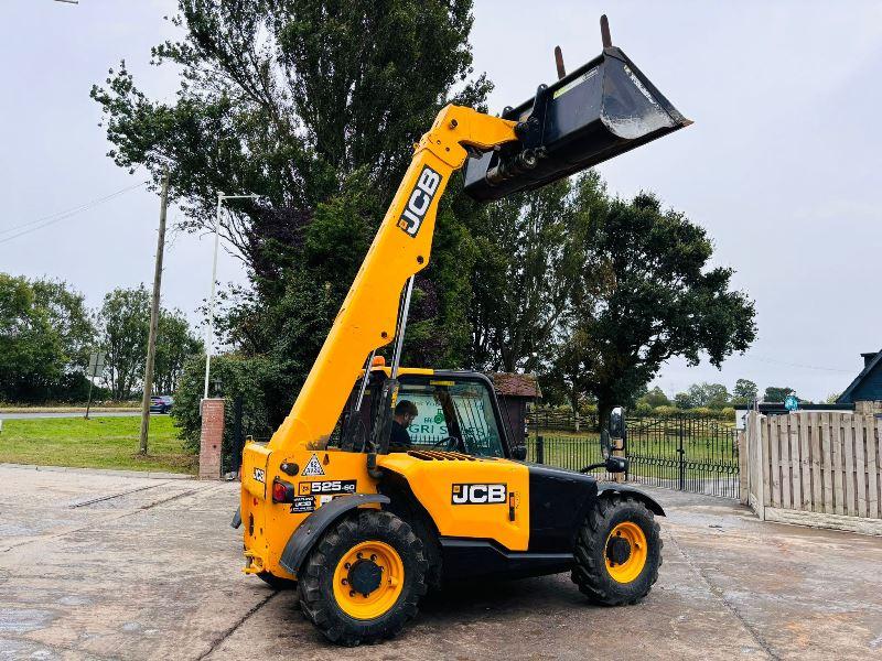 JCB 525-60 4WD TELEHANDLER *YEAR 2019* C/W BUCKET & PALLET TINES *VIDEO*