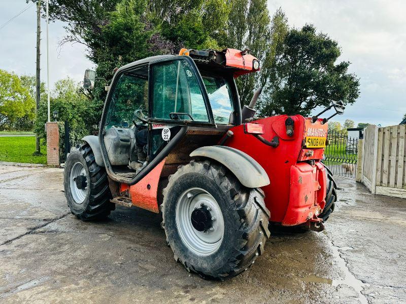 MANITOU MLT634-120 4WD TELEHANDLER *AG-SPEC* C/W PICK UP HITCH *VIDEO*