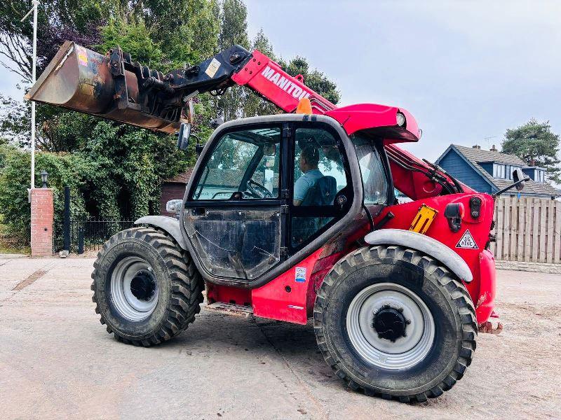 MANITOU 634-120 4WD TELEHANDLER *YEAR 2014, AG-SPEC* C/W PICK UP HITCH *VIDEO*