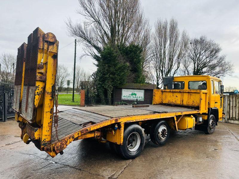 VOLVO FL6 11 6X2 BEAVER TAIL LORRY C/W FLIP TOE RAMPS *VIDEO*