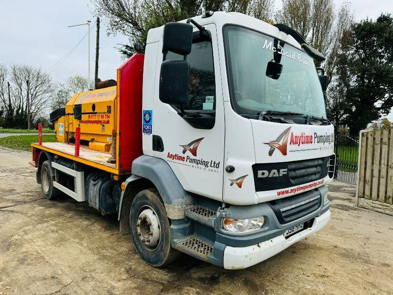 DAF LF55.220 4X2 LORRY C/W PUTZMEISTER CONCRETE PUMP *VIDEO*