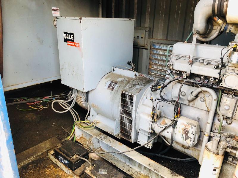 VOLVO PENTA 6 CYLINDER TURBO GENERATOR 126 KVA IN CONTAINER