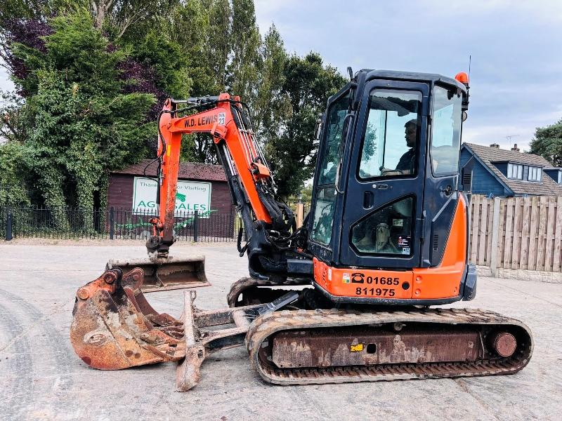 HITACHI ZX48U-5A EXCAVATOR *ZERO SWING, YEAR 2018* C/W 3 X BUCKET'S *VIDEO*