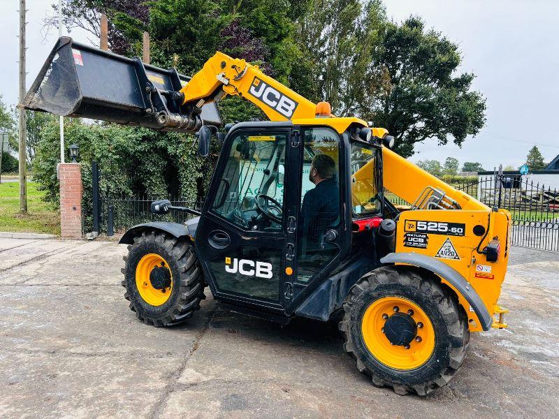 JCB 525-60 4WD TELEHANDLER *YEAR 2019* C/W BUCKET & PALLET TINES *VIDEO*