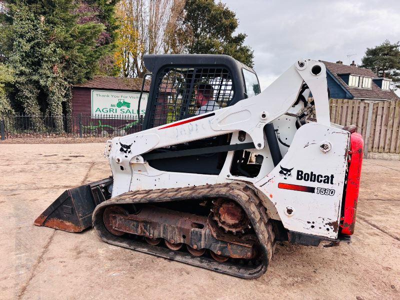 BOBCAT T590 TRACKED SKIDSTEER *YEAR 2017* C/W BUCKET *VIDEO*