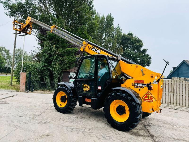 JCB 535-95 4WD TELEHANDLER C/W JOYSTICK CONTROL & PALLET TINES *VIDEO*