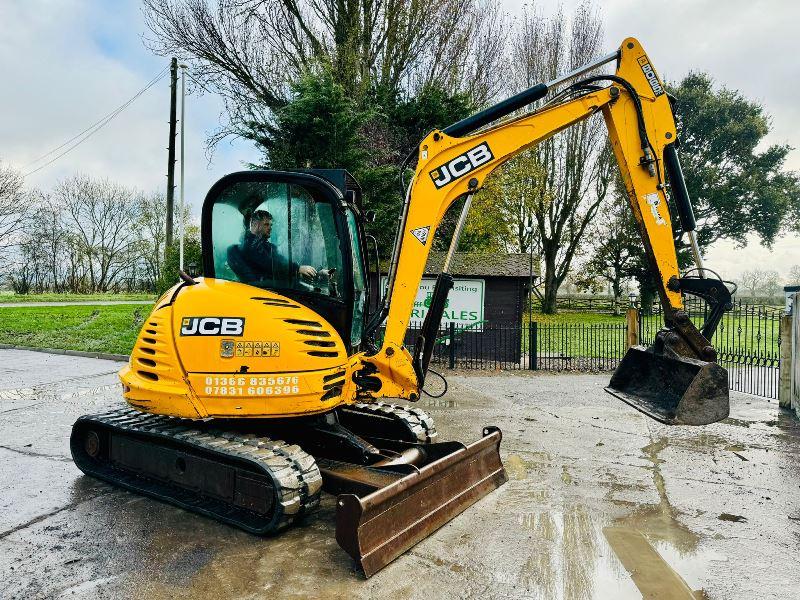 JCB 8065 TRACKED EXCAVATOR *ZERO SWING, YEAR 2013* C/W QUICK HITCH *VIDEO*