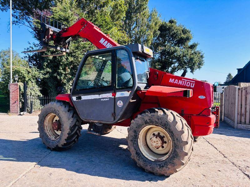 MANITOU MLT628 TURBO 4WD TELEHANDLER C/W PALLET TINES *VIDEO*