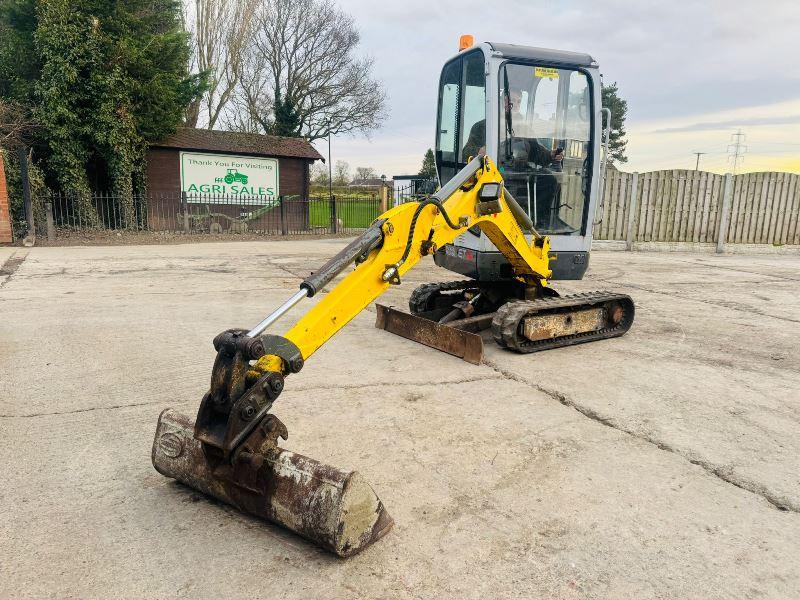 WACKER NEUSON ET17 EXCAVATOR *YEAR 2017, 2510 HOURS* C/W QUICK HITCH 