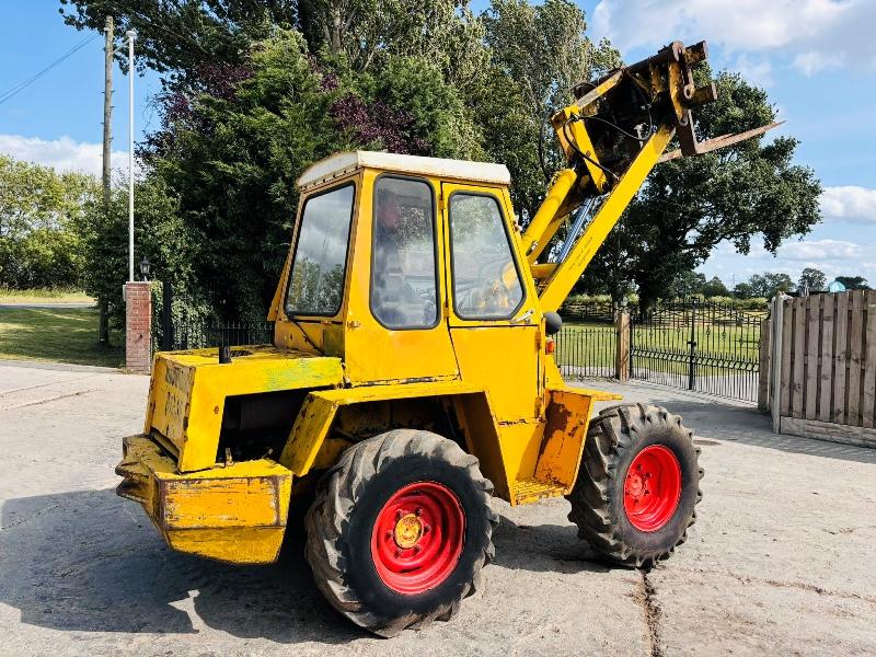 KRAMER 312 LOADING SHOVEL C/W BUCKET, PALLET TINES & SPARE WHEEL *VIDEO*