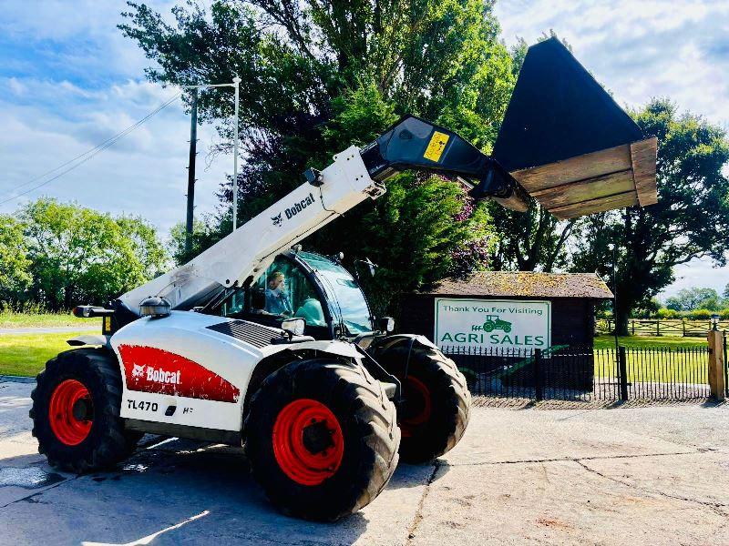 BOBCAT TL470 4WD TELEHANDLER *YEAR 2012, AG-SPEC* C/W PICK UP HITCH *VIDEO*