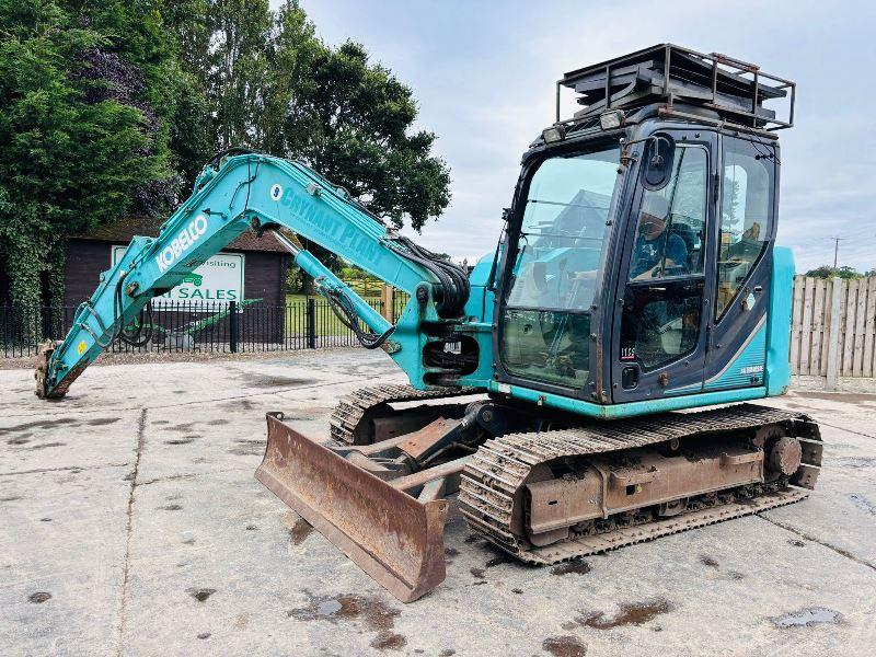 KOBELCO SK85MSR TRACKED EXCAVATOR *YEAR 2015, 4096 HOURS* C/W QUICK HITCH *VIDEO*