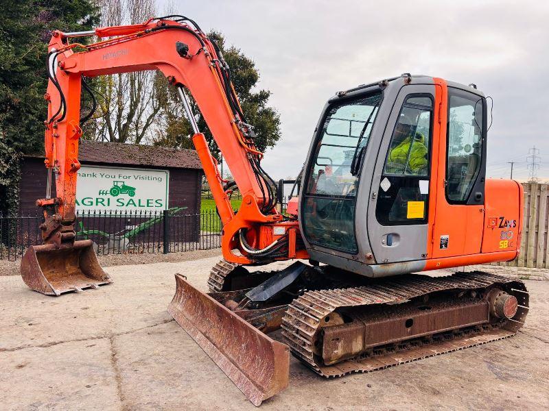 HITACHI ZAXIS 80SBLC TRACKED EXCAVATOR C/W QUICK HITCH BUCKET *VIDEO*